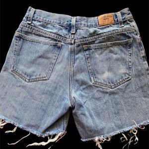 Canyon river blues high waisted 90s light wash shorts